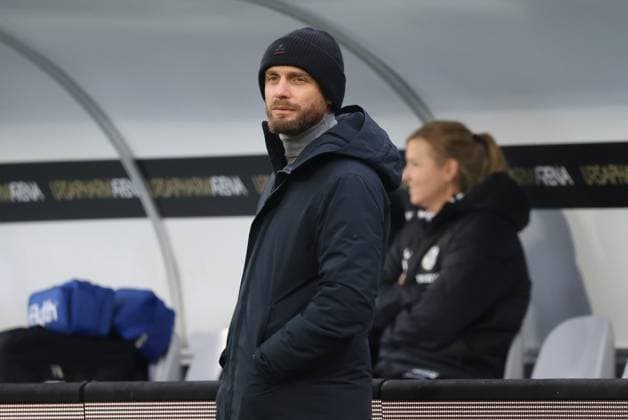 10.12.2023, Fussball, Herren, 2. Bundesliga, Saison 2023 2024, SV 07 Elversberg - 1. FC Nürnberg, Sportdirektor: Nils-Ole Book (SV 07 Elversberg) Elversberg Ursapharm-Arena an der Kaiserlinde Saarland Deutschland (DE)