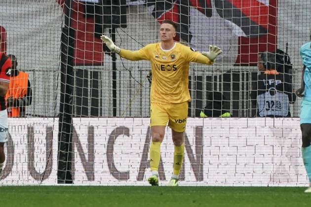 Marcin Bulka (OGC Nice) FOOTBALL : OGC Nice vs Stade de Reims - Ligue 1 Uber Eats - Nice - 10 12 2023 NorbertScanella Panoramic 