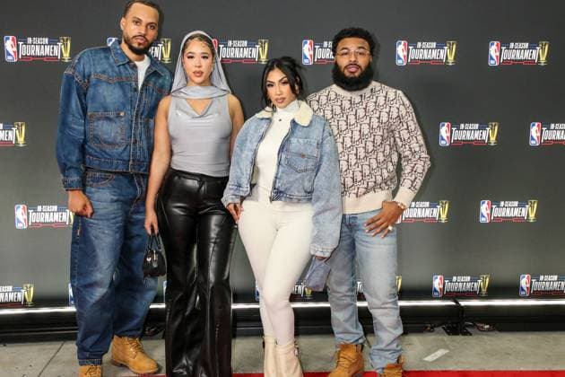 LAS VEGAS, NV - DECEMBER 9: Queen Naija and Clarence White arriving at the NBA, Basketball Herren, USA In-Season Tournament Finals Arrivals at the T Mobile Arena in Las Vegas, Nevada, on December 9, 2023. Copyright: xDeeCeexCarterx