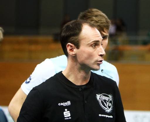 Alejandro KOLEVICH (KWh), He Bundesliga 23 24, TSV Haching Muenchen vs Energiequelle Netzhoppers Koenigs Wusterhausen, Geothermie Arena Unterhaching, 10.12.23, Copyright: WolfgangxFehrmann