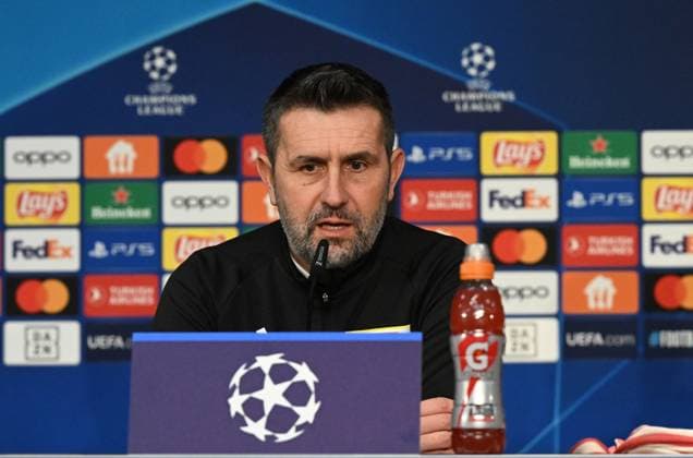 Fussball, Herren, Saison 2023 2024, UEFA Champions League (Gruppe C, 6. Spieltag), 1. FC Union Berlin - Real Madrid, Pressekonferenz Training von Union im Olympiastadion am Tag vor dem Spiel, im Bild: Trainer Nenad Bjelica (1. FC Union Berlin), 11.12. 2023, Copyright: xMatthiasxKochx