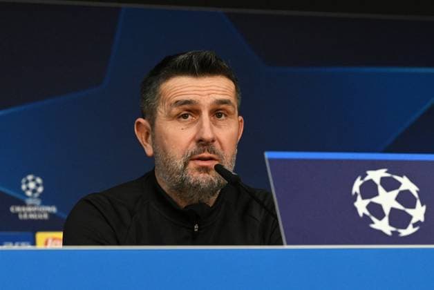 Fussball, Herren, Saison 2023 2024, UEFA Champions League (Gruppe C, 6. Spieltag), 1. FC Union Berlin - Real Madrid, Pressekonferenz Training von Union im Olympiastadion am Tag vor dem Spiel, im Bild: Trainer Nenad Bjelica (1. FC Union Berlin), 11.12. 2023, Copyright: xMatthiasxKochx