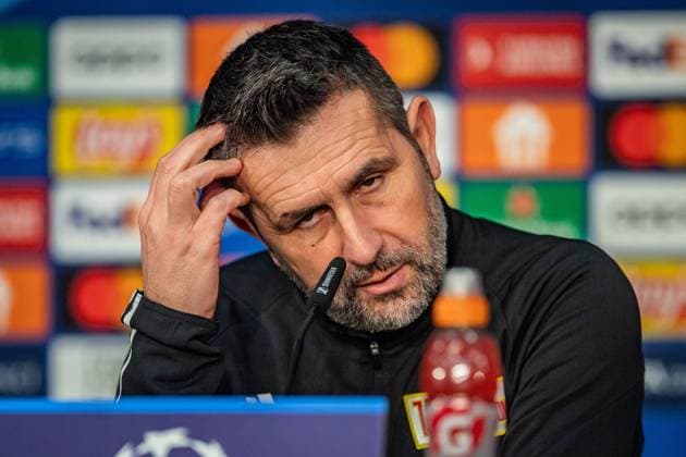 Sport Bilder des Tages UEFA Champions League: Pressekonferenz und Training 1. FC Union Berlin. Berlin, 11.12.2023 Nenad Bjelica (Trainer 1. FC Union Berlin) UEFA Champions League: Pressekonferenz und Training 1. FC Union Berlin vor dem Spiel 1. FC Union Berlin vs Real Madrid, Olympiastadion, Berlin, 11.12.2023 Copyright: xBEAUTIFULxSPORTS LucianoxLimax