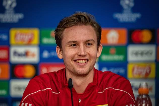 UEFA Champions League: Pressekonferenz und Training 1. FC Union Berlin. Berlin, 11.12.2023 Frederik Rönnow (1. FC Union Berlin, 1) UEFA Champions League: Pressekonferenz und Training 1. FC Union Berlin vor dem Spiel 1. FC Union Berlin vs Real Madrid, Olympiastadion, Berlin, 11.12.2023 Copyright: xBEAUTIFULxSPORTS LucianoxLimax