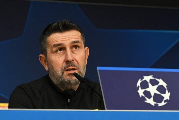 Fussball, Herren, Saison 2023 2024, UEFA Champions League (Gruppe C, 6. Spieltag), 1. FC Union Berlin - Real Madrid, Pressekonferenz Training von Union im Olympiastadion am Tag vor dem Spiel, im Bild: Trainer Nenad Bjelica (1. FC Union Berlin), 11.12. 2023, Copyright: xMatthiasxKochx
