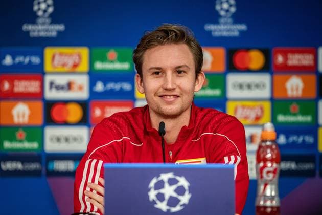 UEFA Champions League: Pressekonferenz und Training 1. FC Union Berlin. Berlin, 11.12.2023 Frederik Rönnow (1. FC Union Berlin, 1) UEFA Champions League: Pressekonferenz und Training 1. FC Union Berlin vor dem Spiel 1. FC Union Berlin vs Real Madrid, Olympiastadion, Berlin, 11.12.2023 Copyright: xBEAUTIFULxSPORTS LucianoxLimax