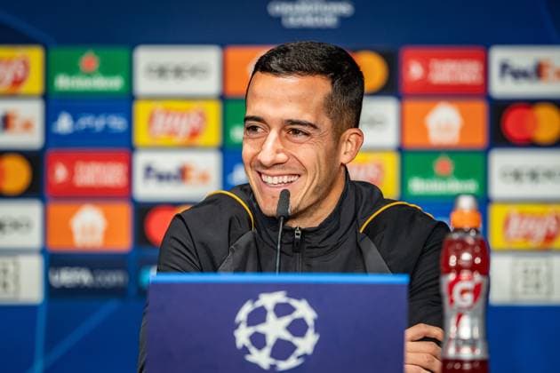 UEFA Champions League: Pressekonferenz und Training Real Madrid. Berlin, 11.12.2023 Lucas Vazquez (Real Madrid, 17) UEFA Champions League: Pressekonferenz und Training Real Madrid vor dem Spiel 1. FC Union Berlin vs Real Madrid, Olympiastadion, Berlin, 11.12.2023 Copyright: xBEAUTIFULxSPORTS LucianoxLimax