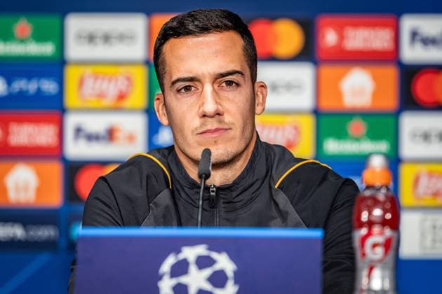 UEFA Champions League: Pressekonferenz und Training Real Madrid. Berlin, 11.12.2023 Lucas Vazquez (Real Madrid, 17) UEFA Champions League: Pressekonferenz und Training Real Madrid vor dem Spiel 1. FC Union Berlin vs Real Madrid, Olympiastadion, Berlin, 11.12.2023 Copyright: xBEAUTIFULxSPORTS LucianoxLimax