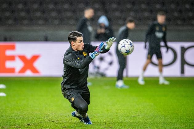 UEFA Champions League: Pressekonferenz und Training Real Madrid. Berlin, 11.12.2023 Kepa (Real Madrid, 25) UEFA Champions League: Pressekonferenz und Training Real Madrid vor dem Spiel 1. FC Union Berlin vs Real Madrid, Olympiastadion, Berlin, 11.12.2023 Copyright: xBEAUTIFULxSPORTS LucianoxLimax