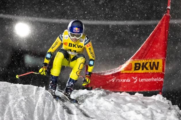 Sport Themen der Woche KW50 Sport Bilder des Tages FREE STYLE - FIS SX WC Arosa AROSA,SWITZERLAND,11.DEC.23 - FREESTYLE SKIING - FIS World Cup, Ski Cross, qualification, ladies, men. Image shows Johanna Holzmann (GER).  GEPAxpictures xMaticxKlansek
