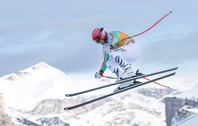 Sport Themen der Woche KW50 Sport Bilder des Tages ALPINE SKIING - FIS WC Val Gardena VAL GARDENA,ITALY,12.DEC.23 - ALPINE SKIING - FIS World Cup, downhill, training, men. Image shows Josef Ferstl (GER).  GEPAxpictures xHaraldxSteiner