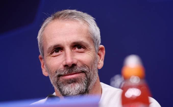 RB Leipzig PK Champions League Leipzig, 12.12.2023, RB Akademie, UEFA Champions League , RB Leipzig - Pressekonferenz am Vortag von RBL v. Young Boys Bern , Im Bild: Trainer Marco Rose (RB Leipzig) ,