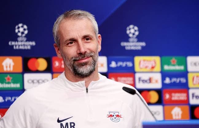 RB Leipzig PK Champions League Leipzig, 12.12.2023, RB Akademie, UEFA Champions League , RB Leipzig - Pressekonferenz am Vortag von RBL v. Young Boys Bern , Im Bild: Trainer Marco Rose (RB Leipzig) ,