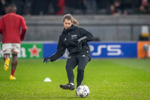 UEFA Champions League: 1. FC Union Berlin vs Real Madrid. Berlin, 12.12.2023 Marie Louise Eta (Interims Co Trainerin 1. FC Union Berlin) UEFA Champions League: 1. FC Union Berlin vs Real Madrid, Olympiastadion, Berlin, 12.12.2023 Copyright: xBEAUTIFULxSPORTS LucianoxLimax