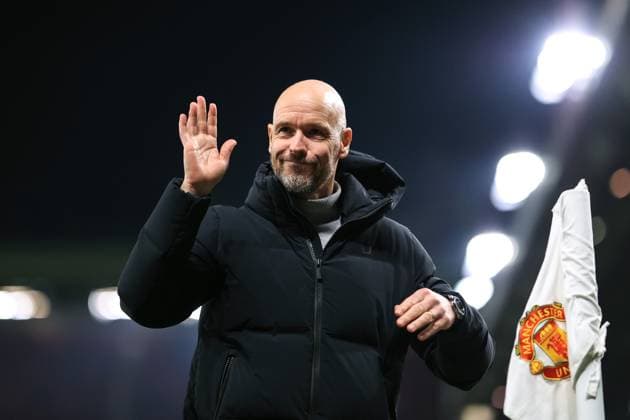 Football - UEFA Champions League - Group A - Manchester United, ManU v Bayern Munich 12th December 2023 - UEFA Champions League - Group A - Manchester United v Bayern Munich - Manchester United manager Erik ten Hag - Photo: Simon Stacpoole Offside. Manchester UK Copyright: xSimonxStacpoolexOffside