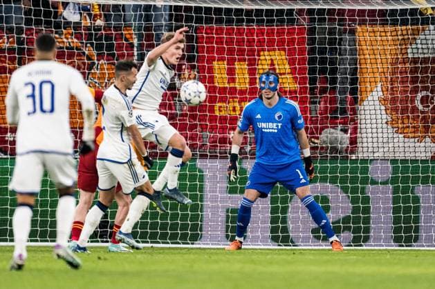 231212 Goalkeeper Kamil Grabara of FC Copenhagen during the UEFA Champions League football match between FC Copenhagen and Galatasaray on December 12, 2023 in Copenhagen. Photo: Petter Arvidson BILDBYRAN kod PA PA0704 fotboll football soccer fotball champions league fc copenhagen galatasaray bbeng Copyright: PETTERxARVIDSON BB231212PA022