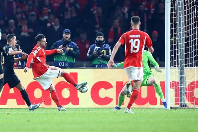 12.12.2023, xtgx, Fussball UEFA Champions League, Union Berlin - Real Madrid emspor, v.l. Kevin Volland (1. FC Union Berlin) erzielt das Tor zum scores the goal 1:0 (DFL DFB REGULATIONS PROHIBIT ANY USE OF PHOTOGRAPHS as IMAGE SEQUENCES and or QUASI-VIDEO) Berlin