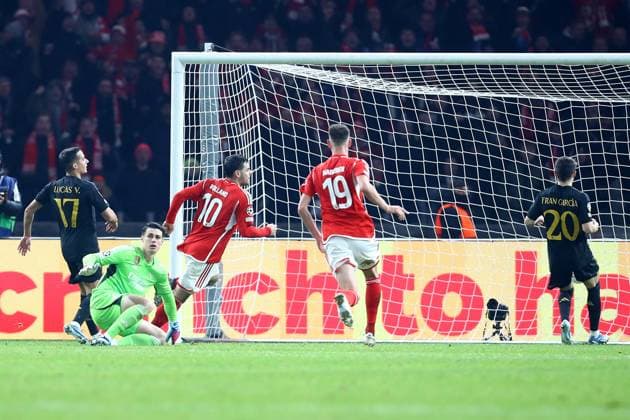 12.12.2023, xtgx, Fussball UEFA Champions League, Union Berlin - Real Madrid emspor, v.l. Kevin Volland (1. FC Union Berlin) erzielt das Tor zum scores the goal 1:0 (DFL DFB REGULATIONS PROHIBIT ANY USE OF PHOTOGRAPHS as IMAGE SEQUENCES and or QUASI-VIDEO) Berlin