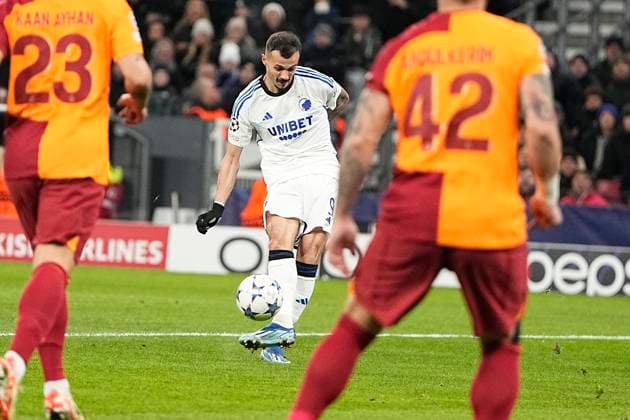 FC Koebenhavns Diogo Goncalves(9) Champions League-kampen mellem FC Koebenhavn og Galatasaray SK i sjette spillerunde i gruppe A i Parken, Koebenhavn, tirsdag den 12. december 2023. , Copenhagen Denmark Copyright: MadsxClausxRasmussenx COP14438 spdk20231212-210454-L