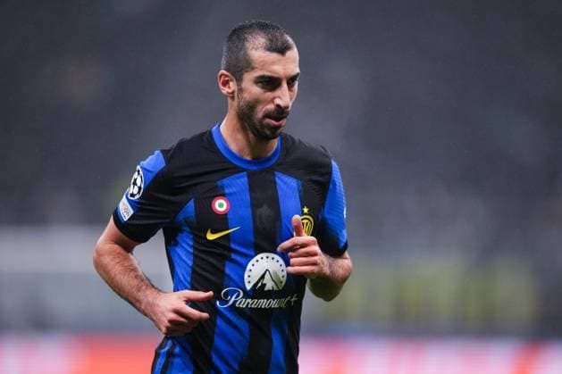 MILAN, ITALY - DECEMBER 12: Henrikh Mkhitaryan of Inter during the UEFA Champions League Group Stage match between FC Internazionale and Real Sociedad at Stadio Giuseppe Meazza on December 12, 2023 in Milan, Italy. Copyright: xJustPictures.ch JarixPestelaccix jp-en-EuSpIm-Inter_Sociedad_12Dec2023_JAR_00021