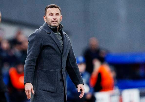 Galatasaray s head coach Okan Buruk during the Champions League match between FC Copenhagen - Galatasaray SK in Parken, Tuesday 12 December 2023. (Photo: Liselotte Sabroe Ritzau Scanpix) , Copenhagen Denmark