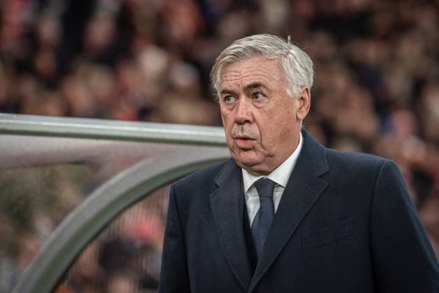 UEFA Champions League: 1. FC Union Berlin vs Real Madrid. Berlin, 12.12.2023 Carlo Ancelotti (Trainer Real Madrid) UEFA Champions League: 1. FC Union Berlin vs Real Madrid, Olympiastadion, Berlin, 12.12.2023 Copyright: xBEAUTIFULxSPORTS LucianoxLimax