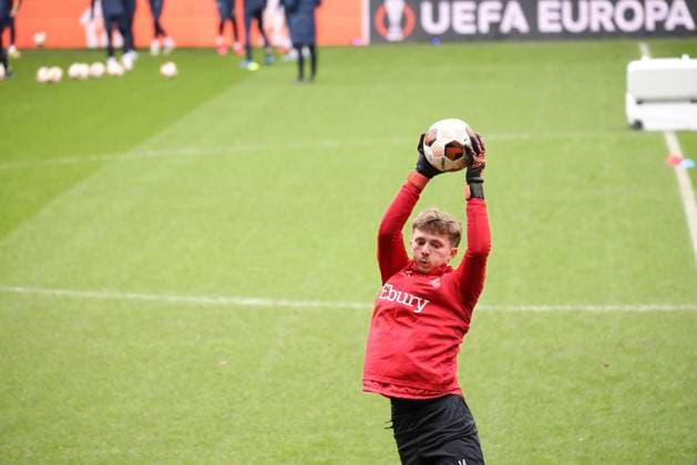 Royale Union Saint-Gilloise v Liverpool - UEFA Europa League Media Activities 13 12 2023 BRUSSELS, BELGIUM - DECEMBER 13 : Imbrechts Joachim goalkeeper of Union St-Gilloise pictured during a training session prior of the UEFA Europa League Group E match between Royale Union Saint-Gilloise and Liverpool on December 13, 2023 in Brussels, Belgium, 13 12 2023 Brussels Belgium  Copyright: xXpix