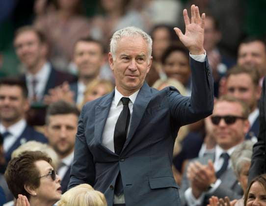 Wimbledon 2016, John McEnroe 2nd July 2016. Wimbledon Championships 2016. Former Wimbledon champion John McEnroe is introduced to the crowd in the Royal Box Picture Ian Rutherford Ian Rutherford London Wimbledon England Copyright: xIanxRutherfordx IR20160702Wimb1