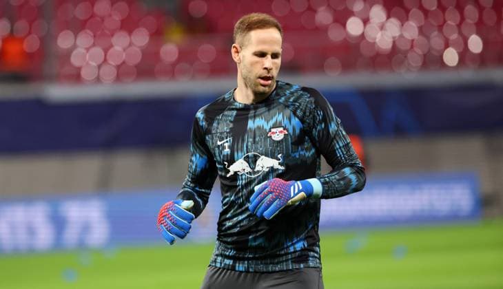 RB Leipzig - Young Boys Bern Champions League Leipzig, 13.12.2023, Red Bull Arena, Fussball , UEFA Champions League, Gruppe G , 6. Spieltag, RB Leipzig vs. Young Boys Bern , Im Bild: Torwart Peter Gulacsi (1, RB Leipzig) , Foto nur zur redaktionellen Nutzung bestimmt! . , UEFA regulations prohibit any use of photographs as image sequences and or quasi-video ,