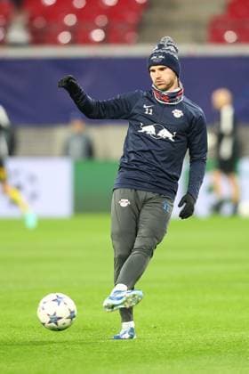 13.12.2023, xtgx, Fussball UEFA Champions League, RB Leipzig - Young Boys Bern emspor, v.l. Timo Werner (Leipzig, 11) (DFL DFB REGULATIONS PROHIBIT ANY USE OF PHOTOGRAPHS as IMAGE SEQUENCES and or QUASI-VIDEO) Leipzig