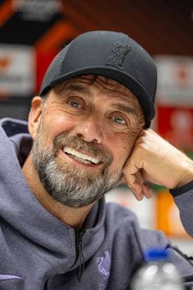 Football - UEFA Europa League - Group E - Royale Union Saint-Gilloise v Liverpool FC - MD-1 BRUSSELS, BELGIUM - Wednesday, December 13, 2023: Liverpool s manager Jürgen Klopp during a press conference, PK, Pressekonferenz at the Constant Vanden Stock Stadium ahead of the UEFA Europa League Group E matchday 6 game between Royale Union Saint-Gilloise and Liverpool FC. (Photo by David Rawcliffe Propaganda) BRUSSELS Constant Vanden Stock Stadium BRUSSELS-CAPITOL-REGION BELGIUM  Copyright: xDavidxRawcliffex P2023-12-13-Union_SG_Liverpool_MD-1-21
