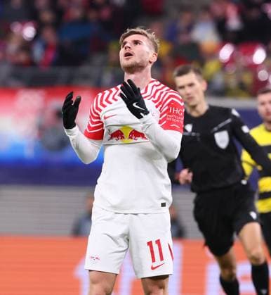 RB Leipzig - Young Boys Bern Champions League Leipzig, 13.12.2023, Red Bull Arena, Fussball , UEFA Champions League, Gruppe G , 6. Spieltag, RB Leipzig vs. Young Boys Bern , Im Bild: Timo Werner (11, RB Leipzig). , Foto nur zur redaktionellen Nutzung bestimmt! . , UEFA regulations prohibit any use of photographs as image sequences and or quasi-video ,