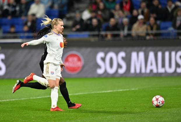 Ada Hegerberg (lyon) FOOTBALL: Olympique Lyonnais FÂŽminines vs SK Brann - Ligue des Champions FÂŽminine - 13 12 2023 FredericChambert Panoramic 