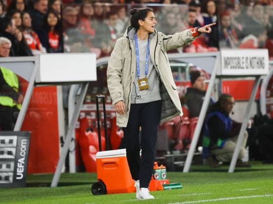 Filipa Patao, Trainerin Benfica Lissabon, Benfica Lissabon vs. Eintracht Frankfurt, Saison 2023-24, Fussball, UEFA Womens Champions League, Gruppe A, 3. Spieltag, 13.12.2023, Benfica Lissabon vs. Eintracht Frankfurt, Saison 2023-24, Fussball, UEFA Womens Champions League, Gruppe A, Gruppenphase, 3. Spieltag, 13.12.2023, Lissabon Copyright: xJoergxNiebergall Eibner-Pressefox EP_JNL