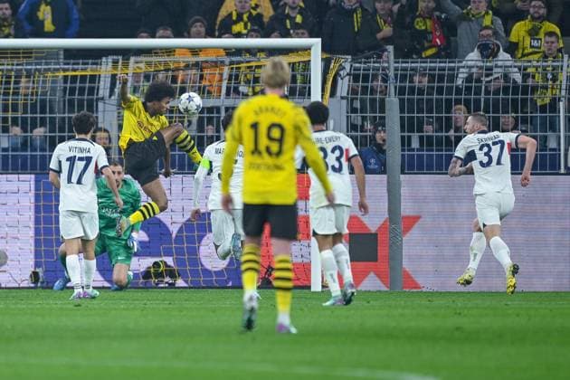 13.12.2023, Fussball, UCL, UEFA Champions League, Gruppenphase, 6. Spieltag, Saison 2023 2024, Borussia Dortmund - Paris St. Germain, Karim Adeyemi (Borussia Dortmund) xRHR-FOTO TKx Copyright: TeresaxKroeger RHR-FOTOx RHR-FOTO TK