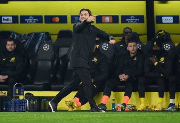 Trainer Edin Terzic (Borussia Dortmund) 13.12.2023, Fussball Champions League, Saison 2023 2024, Vorrunde, 6. Spieltag, Borussia Dortmund - Paris Saint Germain Dortmund Signal Iduna Park Nordrhein Westfalen Deutschland