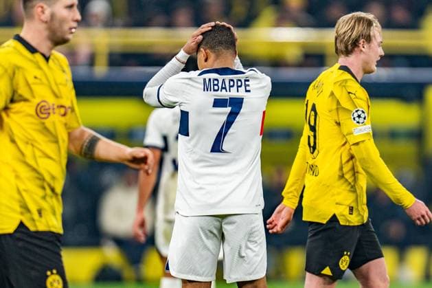 Kylian Mbappe (Paris Saint-Germain, 7) Borussia Dortmund vs. Paris Saint-Germain, Fussball, UEFA Champions League, 6. Spieltag, 13.12.2023 DFL REGULATIONS PROHIBIT ANY OUSE OF PHOTOGRAPHS AS IMAGE SEQUENCES AND OR QUASI-VIDEO Borussia Dortmund vs. Paris Saint-Germain, Fussball, UEFA Champions League, 6. Spieltag, 13.12.2023 Dortmund Copyright: xEibner-Pressefoto BahhoxKarax EP_BVB