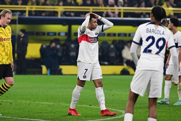 Kylian Mbappe 7 (Paris Saint-Germain), Borussia Dortmund vs. Paris Saint-Germain, Fussball, Champions League, Gruppenphase, 13.12.2023 Dortmund Nordrhein-Westfalen Deutschland