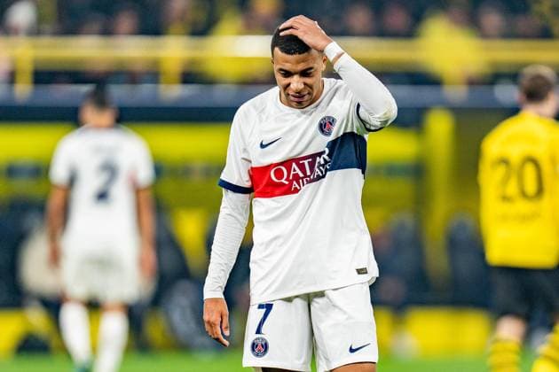 Kylian Mbappe (Paris Saint-Germain, 7) Borussia Dortmund vs. Paris Saint-Germain, Fussball, UEFA Champions League, 6. Spieltag, 13.12.2023 DFL REGULATIONS PROHIBIT ANY OUSE OF PHOTOGRAPHS AS IMAGE SEQUENCES AND OR QUASI-VIDEO Borussia Dortmund vs. Paris Saint-Germain, Fussball, UEFA Champions League, 6. Spieltag, 13.12.2023 Dortmund Copyright: xEibner-Pressefoto BahhoxKarax EP_BVB