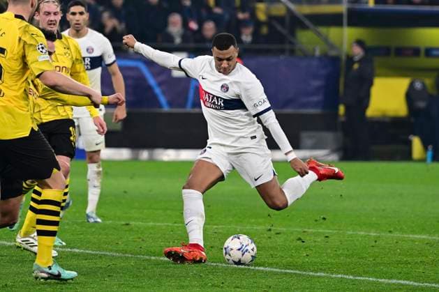 Kylian Mbappe 7 (Paris Saint-Germain), Borussia Dortmund vs. Paris Saint-Germain, Fussball, Champions League, Gruppenphase, 13.12.2023 Dortmund Nordrhein-Westfalen Deutschland
