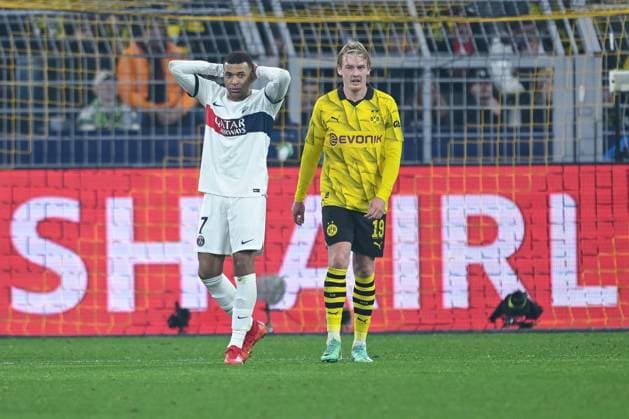 13.12.2023, Fussball, UCL, UEFA Champions League, Gruppenphase, 6. Spieltag, Saison 2023 2024, Borussia Dortmund - Paris St. Germain, Kylian MbappÃ (Paris St. Germain) xRHR-FOTO TKx Copyright: TeresaxKroeger RHR-FOTOx RHR-FOTO TK