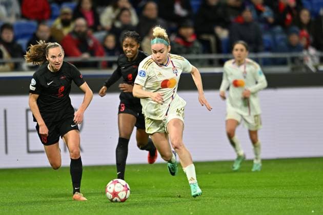 Ellie Carpenter (lyon) FOOTBALL: Olympique Lyonnais FÂŽminines vs SK Brann - Ligue des Champions FÂŽminine - 13 12 2023 FredericChambert Panoramic 