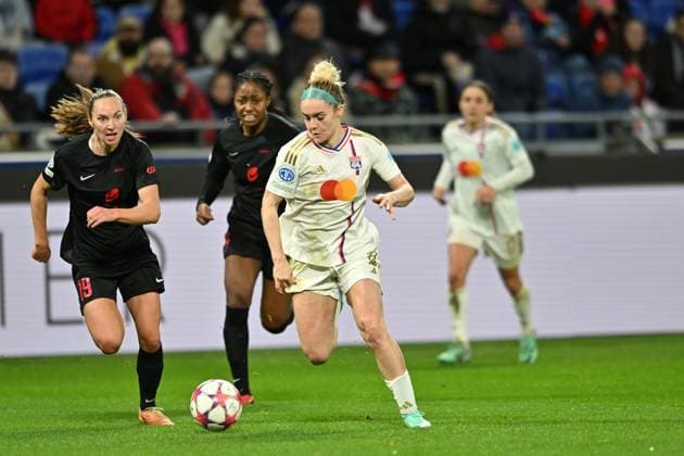 Ellie Carpenter (lyon) FOOTBALL: Olympique Lyonnais FÂŽminines vs SK Brann - Ligue des Champions FÂŽminine - 13 12 2023 FredericChambert Panoramic 