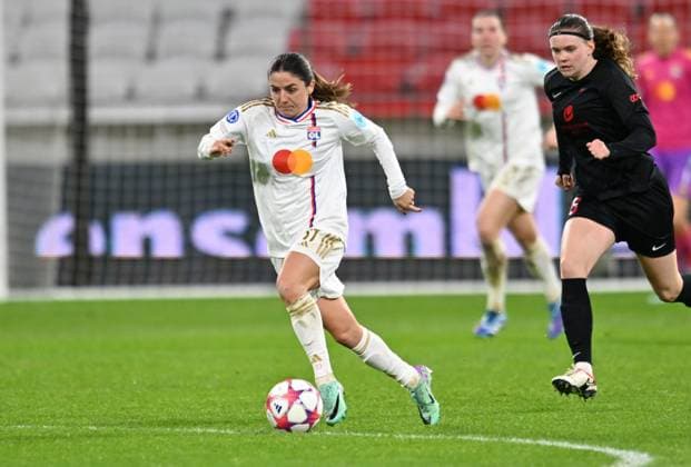 Danielle Van de Donk (lyon) FOOTBALL: Olympique Lyonnais FÃ minines vs SK Brann - Ligue des Champions FÃ minine - 13 12 2023 FredericChambert Panoramic 