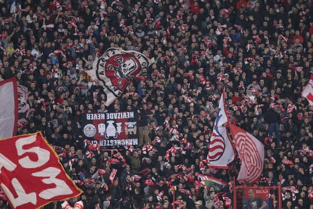 CRVENA ZVEZDA vs MANCHESTER CITY DELIJE RED STAR SUPPORTERS football Crvena zvezda vs Manchester City UEFA Champions league match at Rajko Mitic stadium, Belgrade 13.12.2023 Foto: Belgrade Rajko Mitic stadium Serbia Copyright: xMarkoxMetlasx xMNxPressx