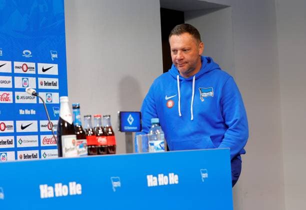 Deutschland, Berlin, Sportpark, GER, 2.FBL, Hertha BSC, Saison 2023 24, Pressekonferenz vor dem Heimspiel gegen den VfL Osnabrück, Foto:Cheftrainer Pál Dárdai