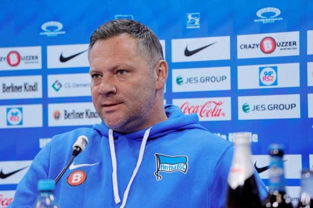 Deutschland, Berlin, Sportpark, GER, 2.FBL, Hertha BSC, Saison 2023 24, Pressekonferenz vor dem Heimspiel gegen den VfL Osnabrück, Foto:Cheftrainer Pál Dárdai