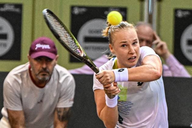 TENNIS WTA, Tennis Damen OPEN BLS DE LIMOGES 2023 PHOTOPQR POPULAIRE DU CENTRE stephane Lefèvre ; ; 14 12 2023 ; TENNIS WTA OPEN BLS DE LIMOGES 2023 Anna Blinkova Le 14 12 2023 Photo Stephane LEFEVRE France  Copyright: xPHOTOPQR POPULAIRExDUxCENTRE MAXxstephanexLefèvrex 20231214POP6740 20231214POP6740