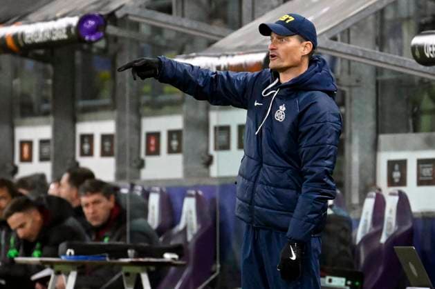 Union SG v Liverpool FC - UEFA Europa League BRUSSELS, BELGIUM - DECEMBER 14 : Blessin Alexander head coach of Union St-Gilloise pictured during the UEFA Europa League Group E match between Union SG and Liverpool at the Anderlecht stadium on December 14, 2023 in Brussels, Belgium, 14 12 2023 Brussels Belgium  Copyright: xPeterxDexVoechtx