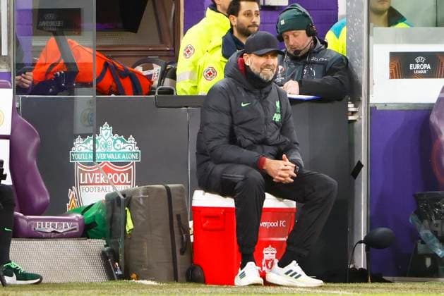 Union SG v Liverpool FC - UEFA Europa League BRUSSELS, BELGIUM - DECEMBER 14 : Klopp Jurgen head coach of Liverpool pictured during the UEFA Europa League Group E match between Union SG and Liverpool at the Anderlecht stadium on December 14, 2023 in Brussels, Belgium, 14 12 2023 Brussels Belgium  Copyright: xJanxDexMeuleneirx